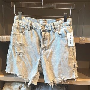 PacSun Light Wash Distressed Jean Shorts